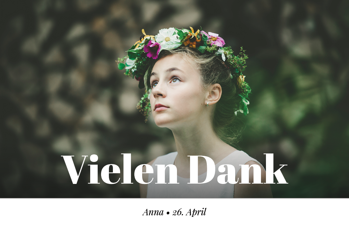 Dankeskarten — Make a statement