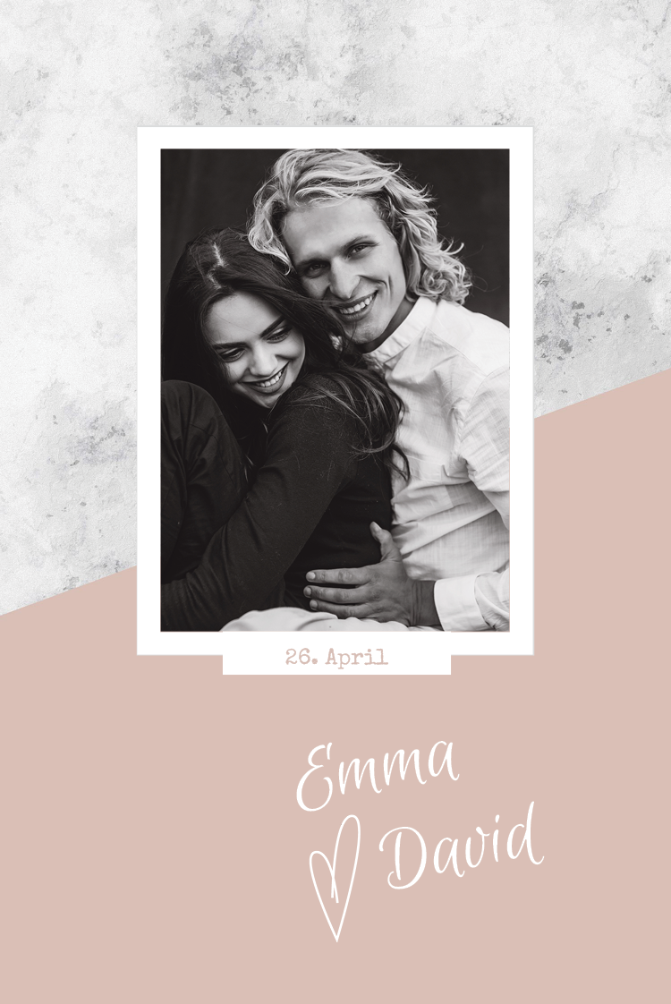 Einladungskarten — Marmorblock