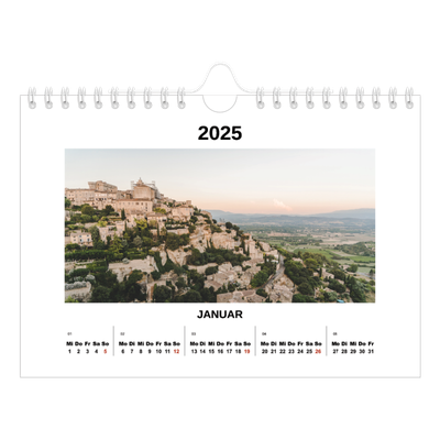 Fotokalender A5 — Schlichtes Foto [Januar]