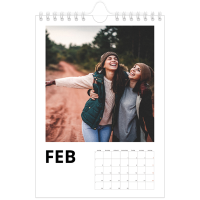 Fotokalender A5 — Weißer Rahmen [Februar]
