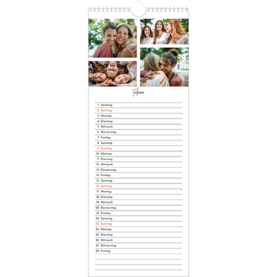 Küchenkalender  — Fotoarrangement [Februar]
