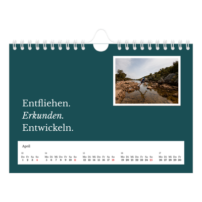Fotokalender A5 — Redaktionelle Erde [April]