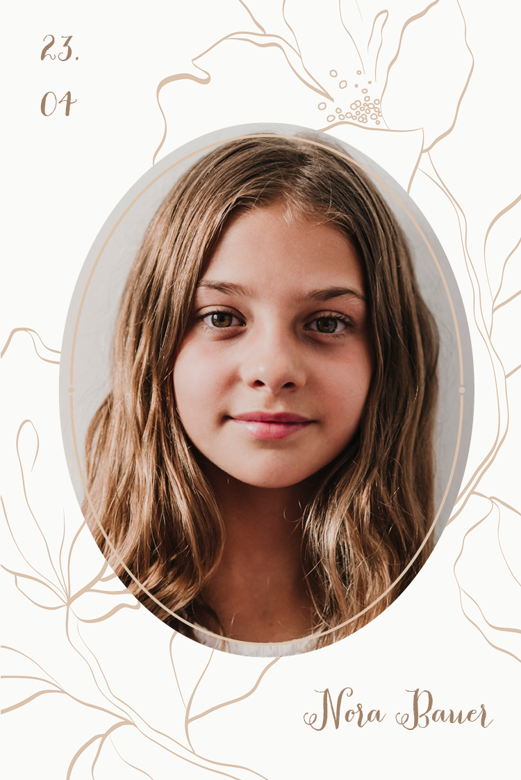 Einladungskarten — Florale Kalligraphie