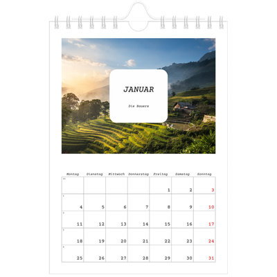 Fotokalender A5 — Die ganze Geschichte [Januar]