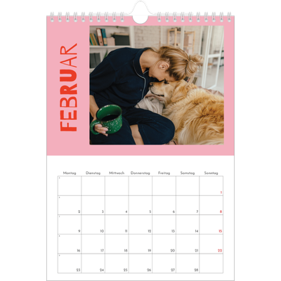 Fotokalender A4 (20 x 30 cm) — Farbenfroh wie du [Februar]