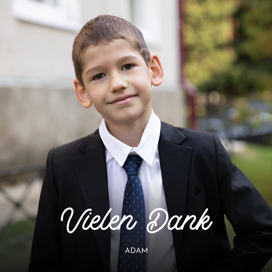 Dankeskarten — Komplettes Foto