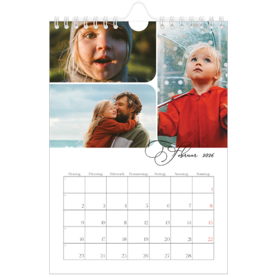 Fotokalender A5 — Schrift und Schnappschüsse [Februar]