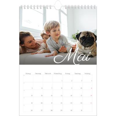 Fotokalender A4 (20 x 30 cm) — Handgeschriebener Monat [deckblatt]