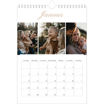 Fotokalender A4 — Eleganter Kalender