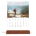 Tischkalender mit Holzfuß Hochformat  — Klassischer Kalender [Februar]