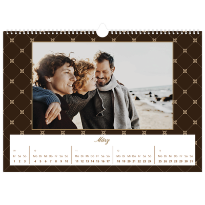 Fotokalender A3 — Vintage Schwarz-Weiß [Marsch]