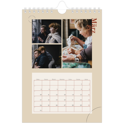 Fotokalender A5 — Assymetrischer Text [Marsch]