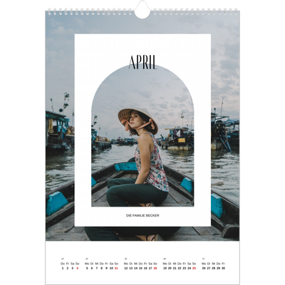 A3 Jahreskalender — Der offene Bogen [April]