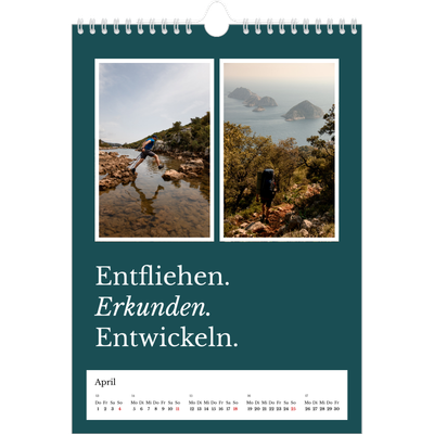 Fotokalender A4 (20 x 30 cm) — Redaktionelle Erde [April]