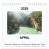 Jahreskalender Quadratisch — Schlichtes Foto [April]