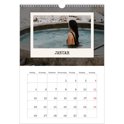 A3 Jahreskalender — Die Porträtaufnahme [Januar]