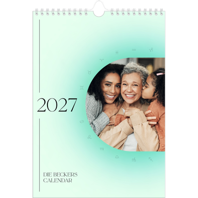 A3 Jahreskalender — Astrologie Farbverlauf [deckblatt]