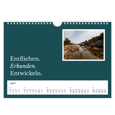 Fotokalender A4 — Redaktionelle Erde [April]