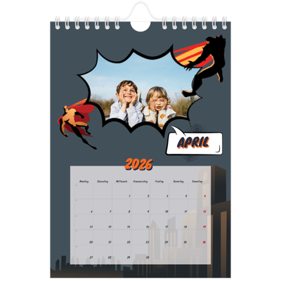 Fotokalender A5 — Comic-Buch [April]