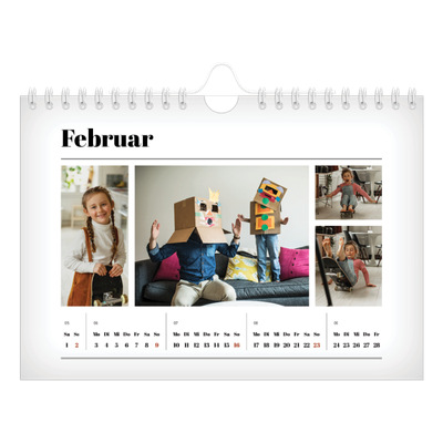 Fotokalender A5 — Zeitschriften-Stil [Februar]