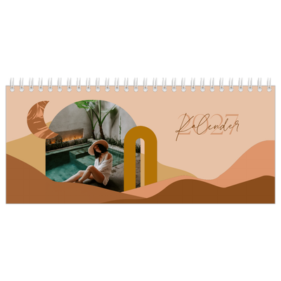 Tischkalender — Berge in neutralen Farbtönen [deckblatt]