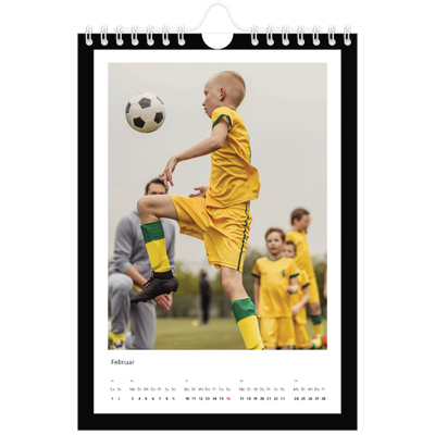 Fotokalender A5 — Schwarzer Rahmen [Februar]
