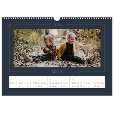 Fotokalender A3 — Preußisch Blau [April]