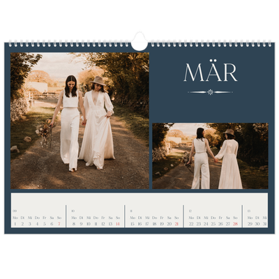 Fotokalender A3 — Schiefer und Serifen [Marsch]
