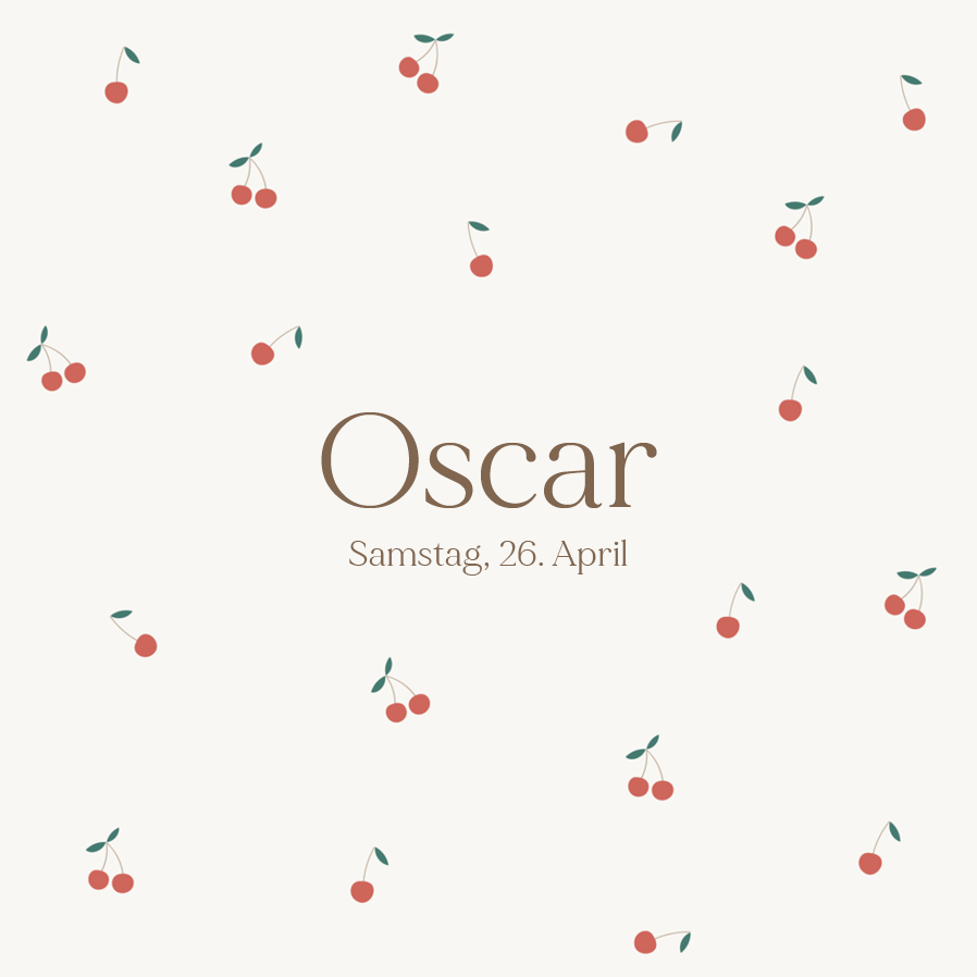 Einladungskarten — Kleine Kirsche