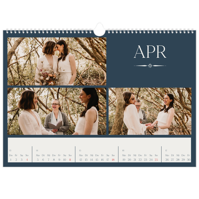 Fotokalender A3 — Schiefer und Serifen [April]
