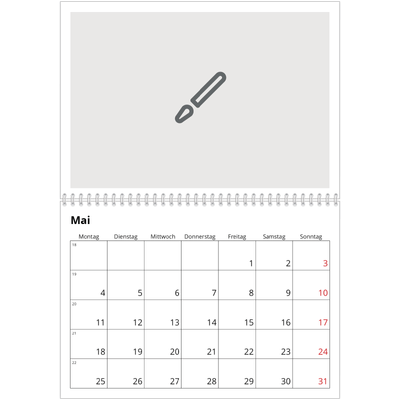 Fotokalender A4 doppelt (30 x 40 cm) — Gestalte deine eigenen Produkte [deckblatt]
