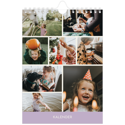Fotokalender A5 — Pastellfarbene Monate [deckblatt]