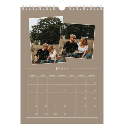 Fotokalender A4 (20 x 30 cm) — Gebastelte Momente [Februar]