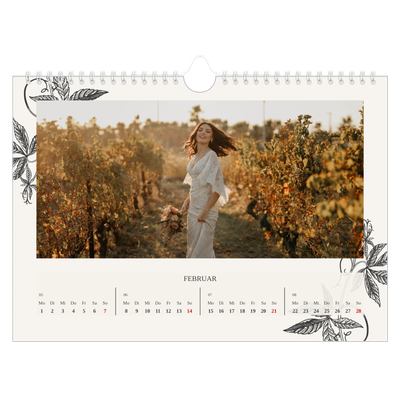 Fotokalender A4 — Tinte und Efeu [Februar]