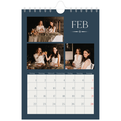 Fotokalender A5 — Schiefer und Serifen [Februar]