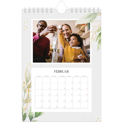 Fotokalender A5 — Floraler Akzent [Februar]
