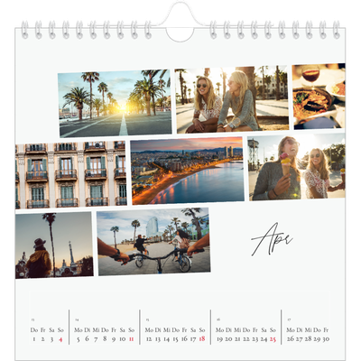 Jahreskalender Quadratisch — Städtereise [April]