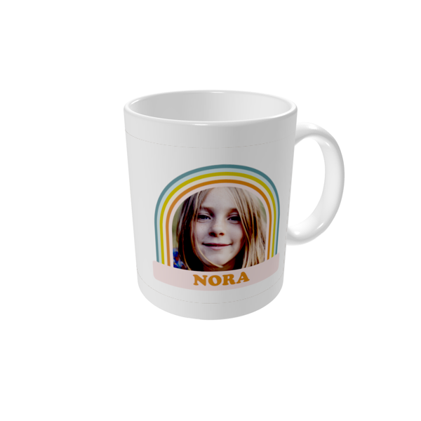Tasse bedrucken — Retro Regenbogen