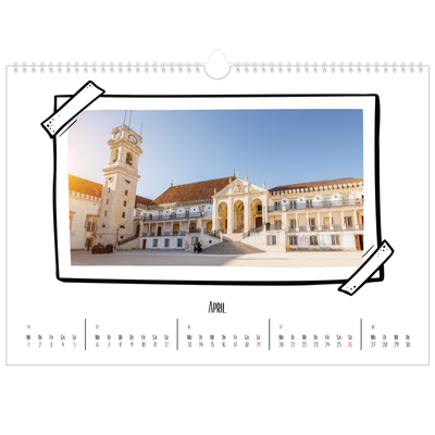 Fotokalender A3 — Scrapbook-Schnappschüsse [April]
