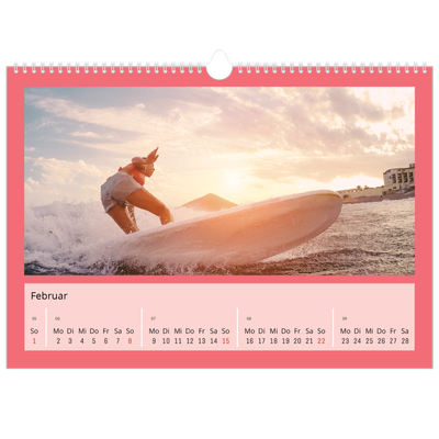 Fotokalender A3 — Farbenfroher Hintergrund [Februar]