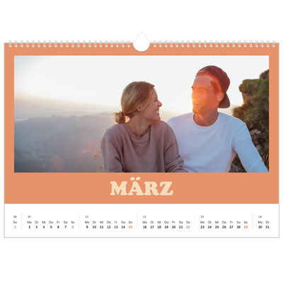 Fotokalender A3 — Rahmen im Retrostil [Marsch]