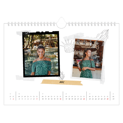 Fotokalender A4 — Scrapbook-Flair [Mai]