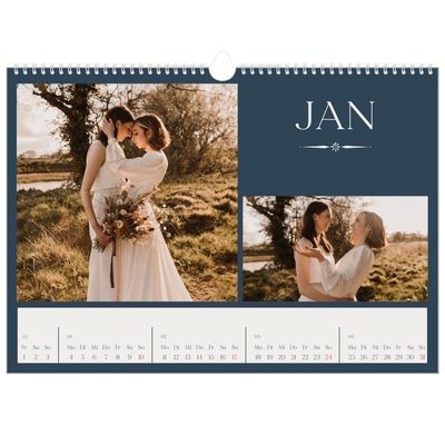 Fotokalender A3 — Schiefer und Serifen [Januar]