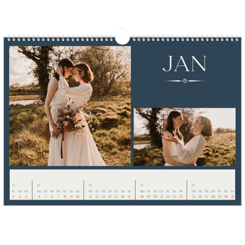 Fotokalender A3 — Schiefer und Serifen