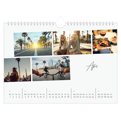 Fotokalender A4 — Städtereise [April]