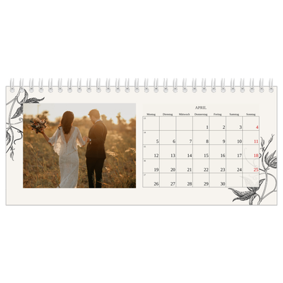 Tischkalender — Tinte und Efeu [April]