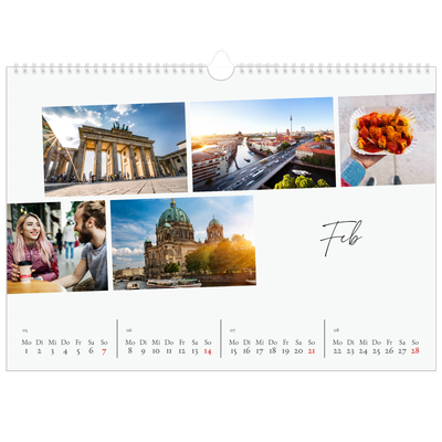 Fotokalender A3 — Städtereise [Februar]