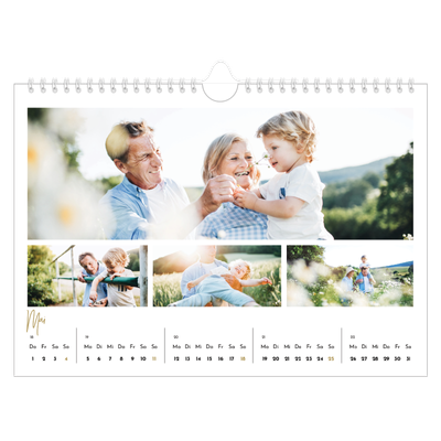 Fotokalender A4 — Handgeschrieben [deckblatt]
