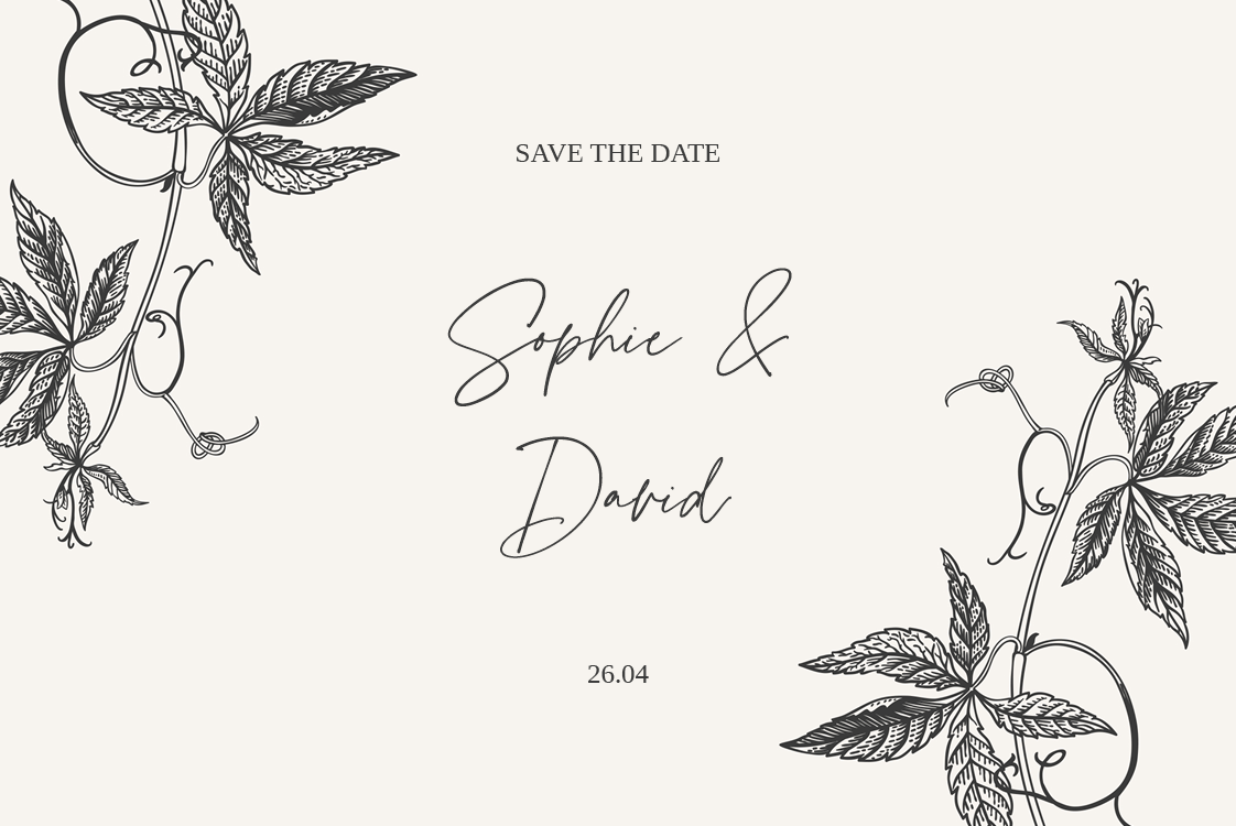 Save the date — Tinte und Efeu