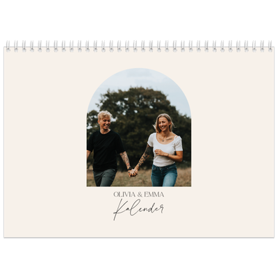 Fotokalender A4 doppelt (30 x 40 cm) — Erinnerungsbogen [deckblatt]